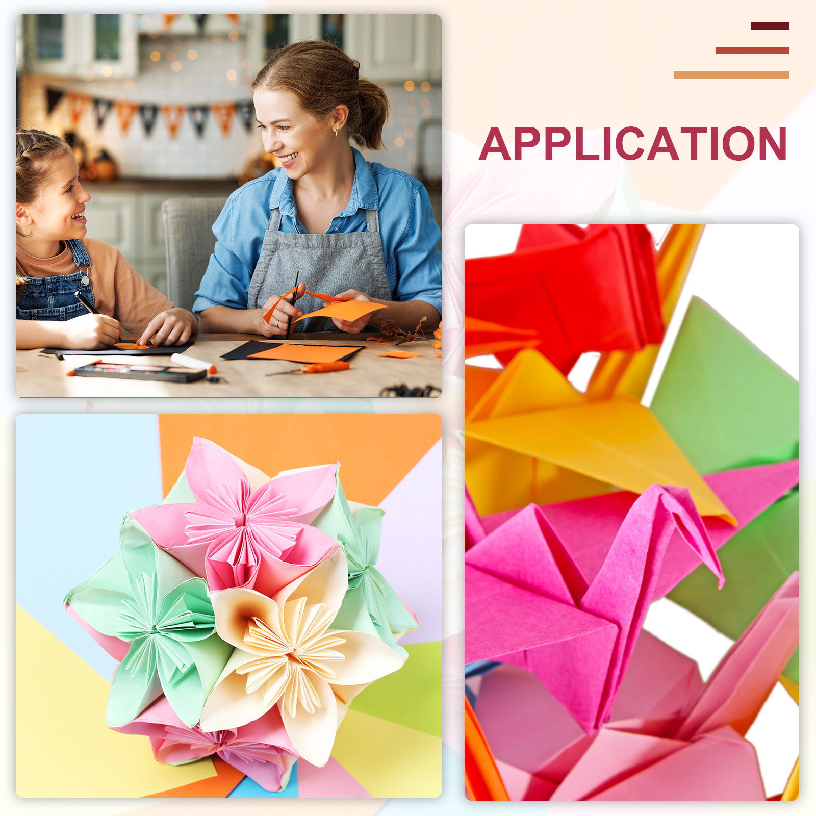 Art Craft Kite - 20 fogli di carta origami grande