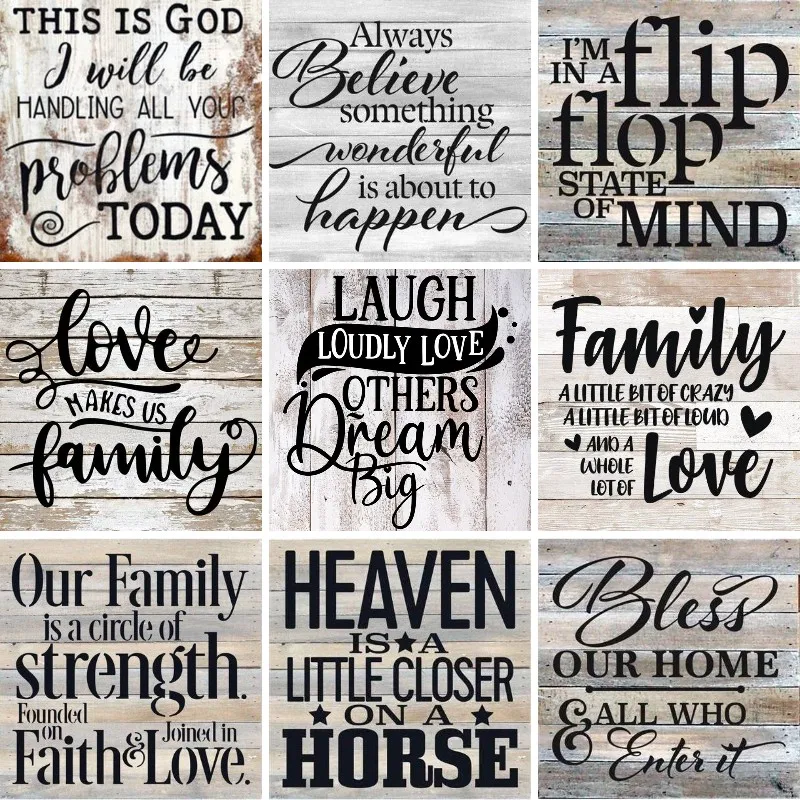 Art Craft Quotes - Citazioni di famiglia di pittura diamante,