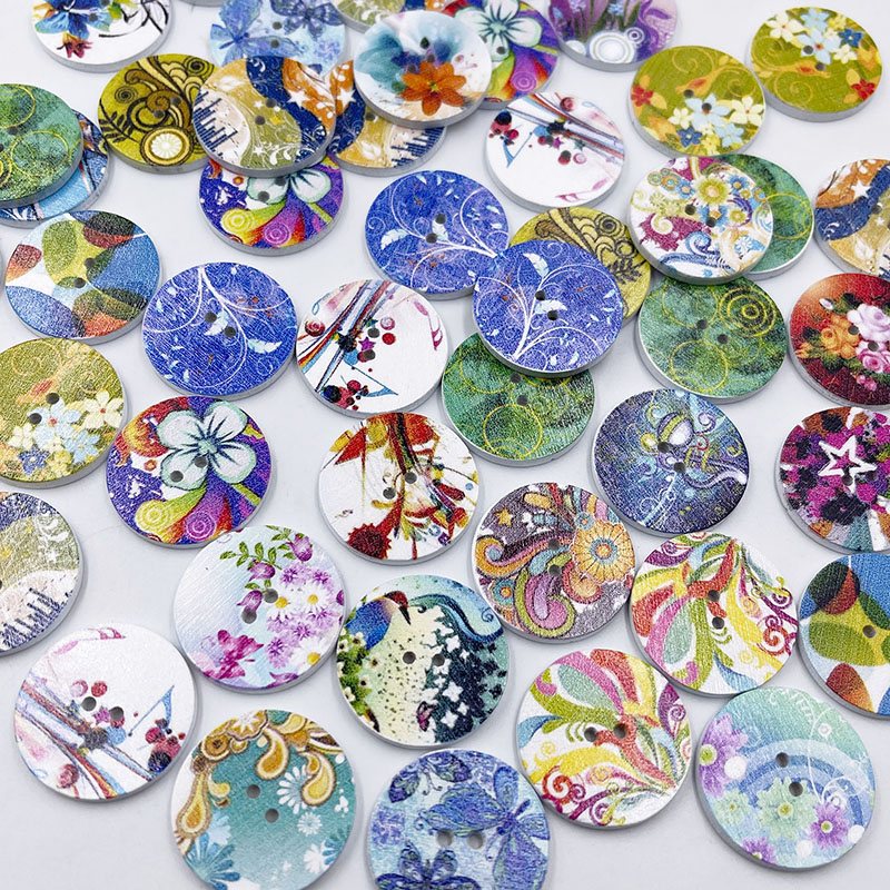 Art Craft Kite - 50 pz 15mm/20mm/25mm 2 fori fiore