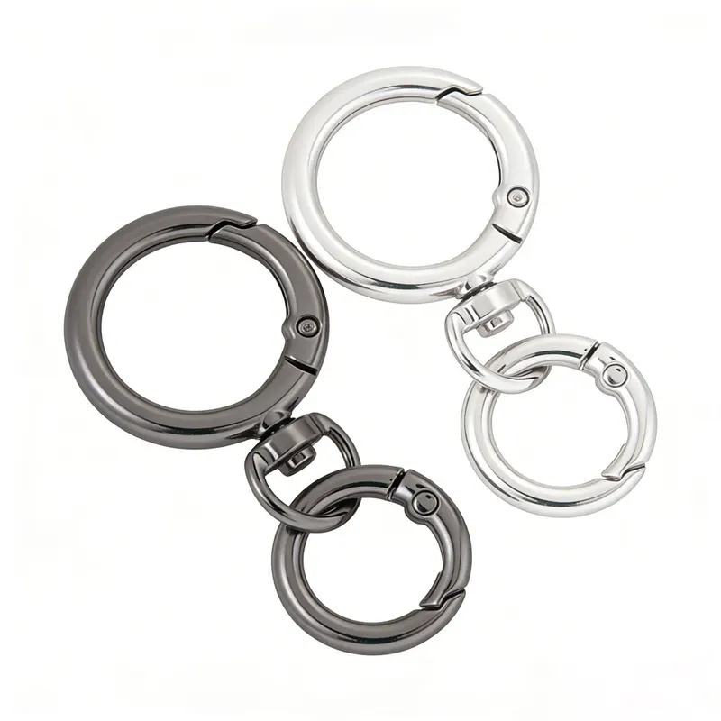 Art Craft Gifts - 2 Set di Moschettoni Rotondi a