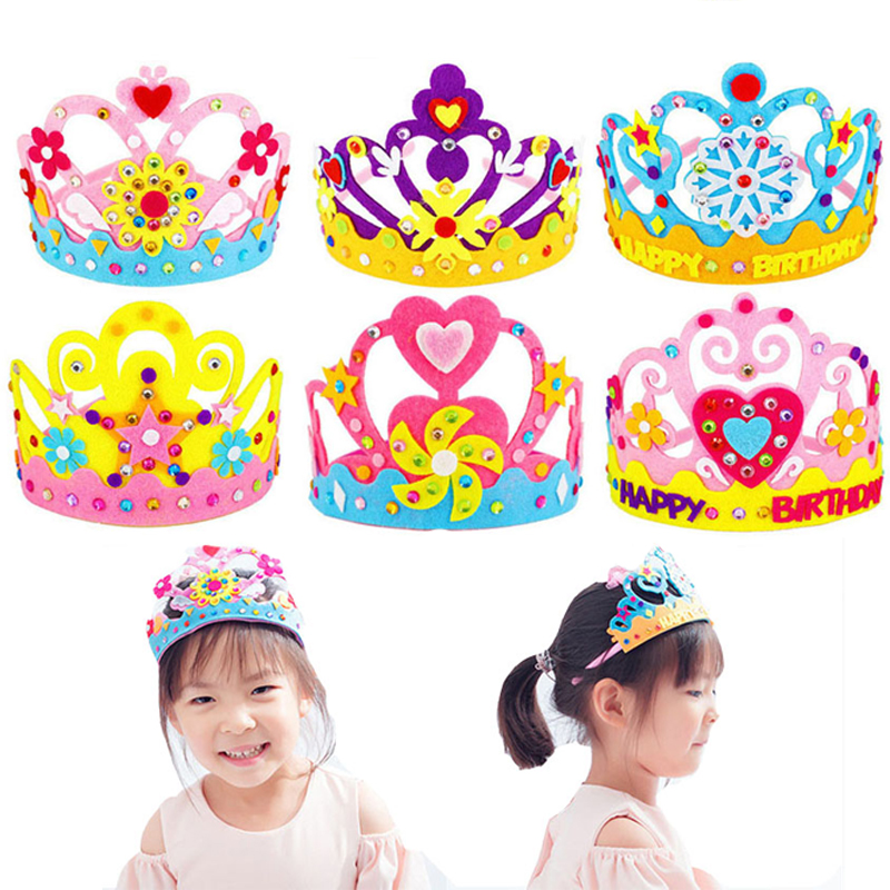 Art Craft 4 Years Old - Artigianato fai-da-te Giocattolo Corona Carta creativa
