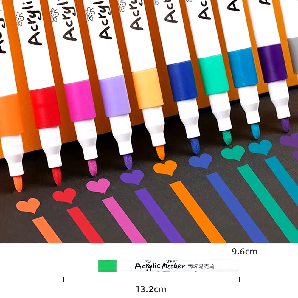 Art Craft 4 Years Old - Set di pennarelli acrilici a punta