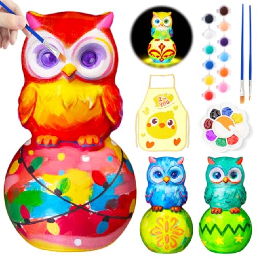 Art Craft Diy - Kit per Dipingere la Propria Lampada,
