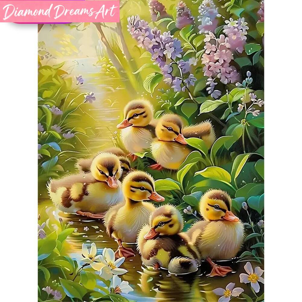 Art Craft Duck - Quadro senza cornice, pittura diamante 5D