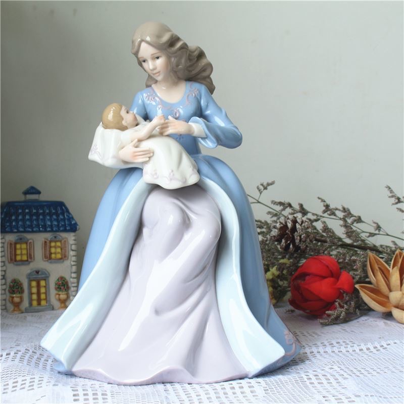 Art Craft Mother'S Day - xx-Europe Statue in Ceramica Madre e