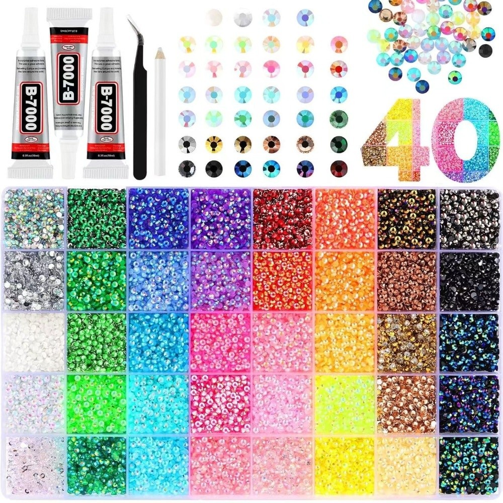 Art Craft Items - Kit di strass in resina multicolore