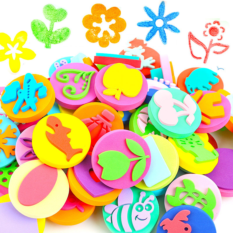 Art Craft 4 Years Old - 6 pz/borsa Timbri In Schiuma per