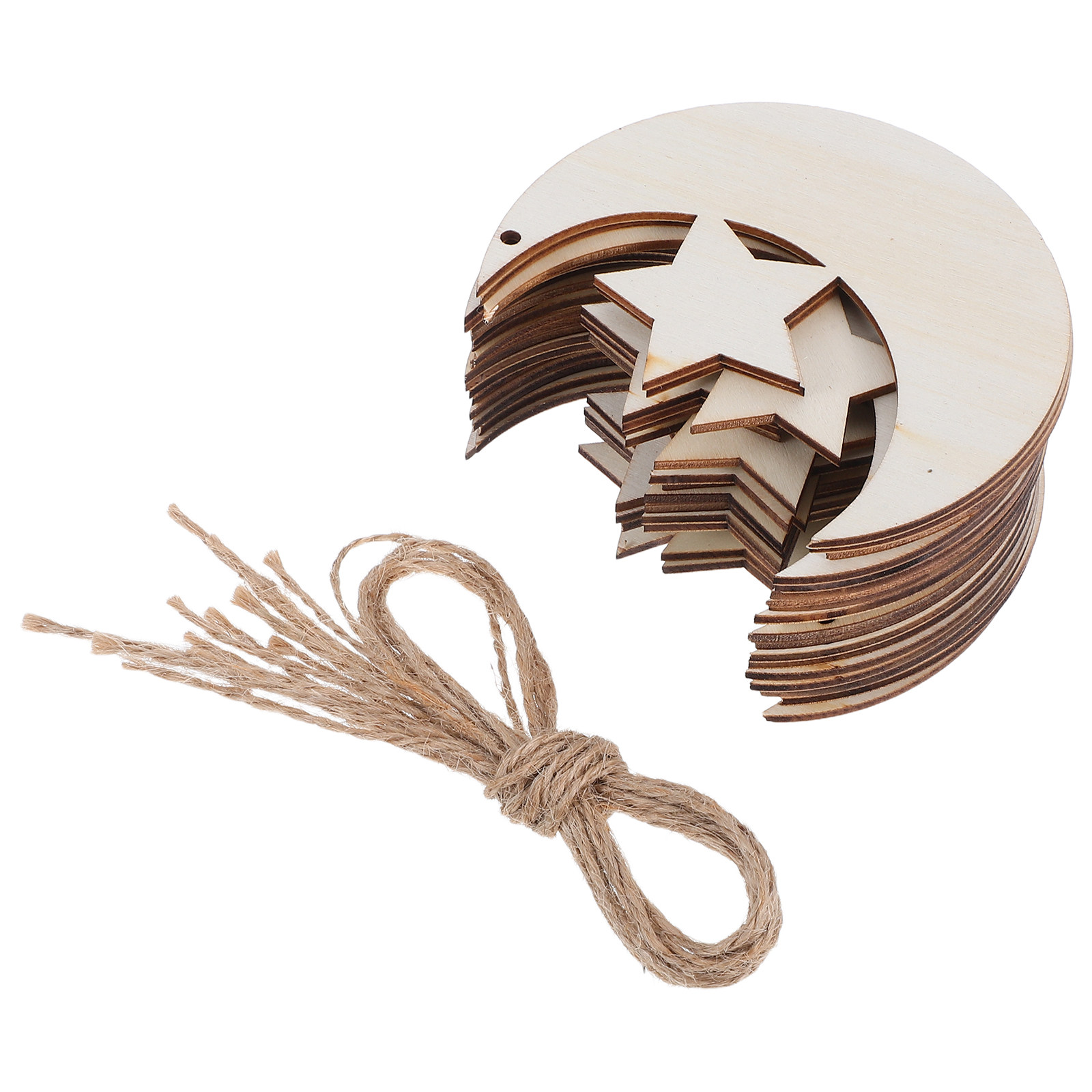Art And Craft For Nursery - 20 Pezzi di Legno Grezzo a
