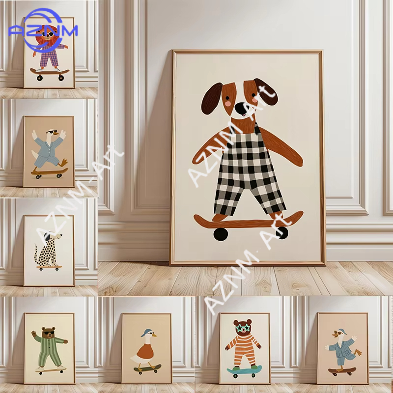 Art Craft Duck - Poster Divertente con Animali che Fanno
