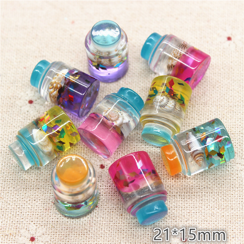 Art Craft New Year - 10pcs Sveglio Nuovo 3D Resina Bottiglia