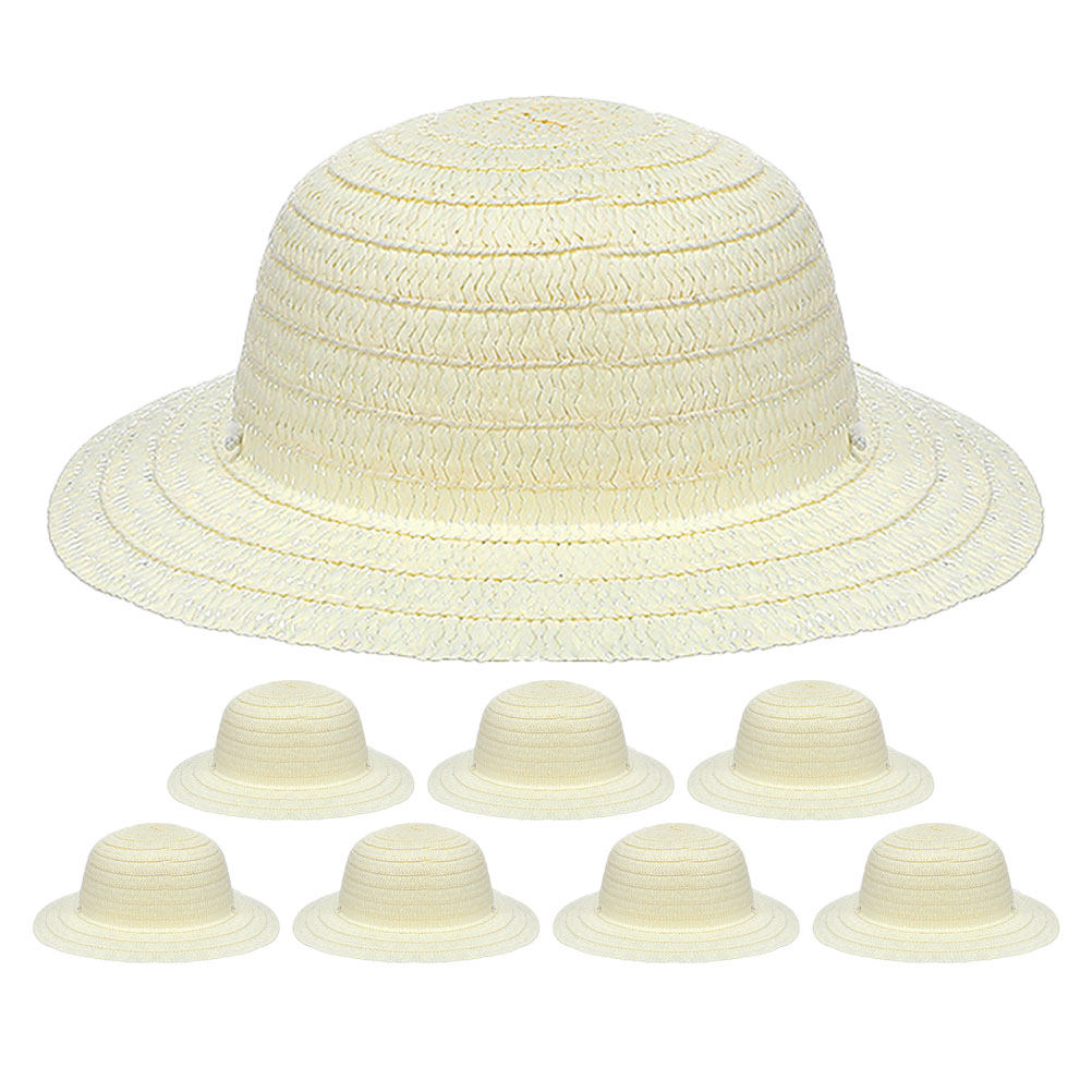 8 Cappelli di Paglia Bianchi p - Art Craft Diy recensione e prezzo