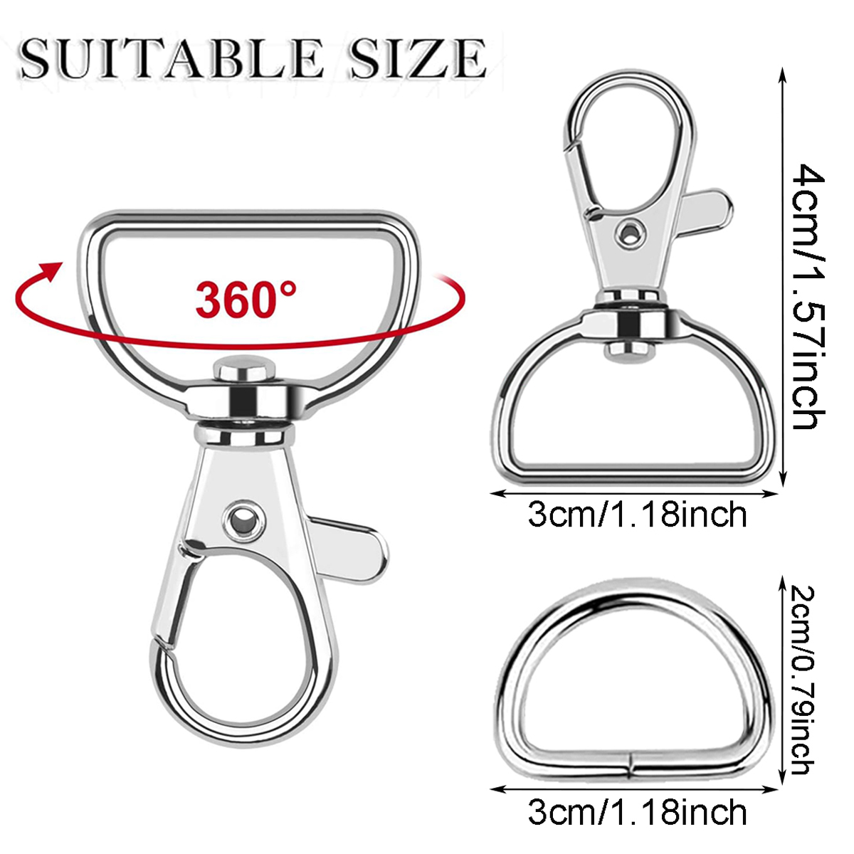 Set da 10/20 Ganci Girevoli a  - Art Craft Gifts recensione e prezzo