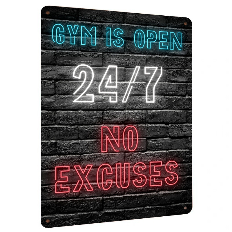 Palestra 24 7 Effetto al neon  - Art Craft Quotes recensione e prezzo