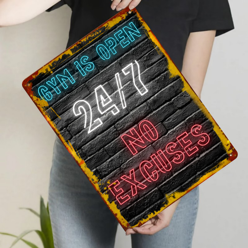 Palestra 24 7 Effetto al neon  - Art Craft Quotes recensione e prezzo