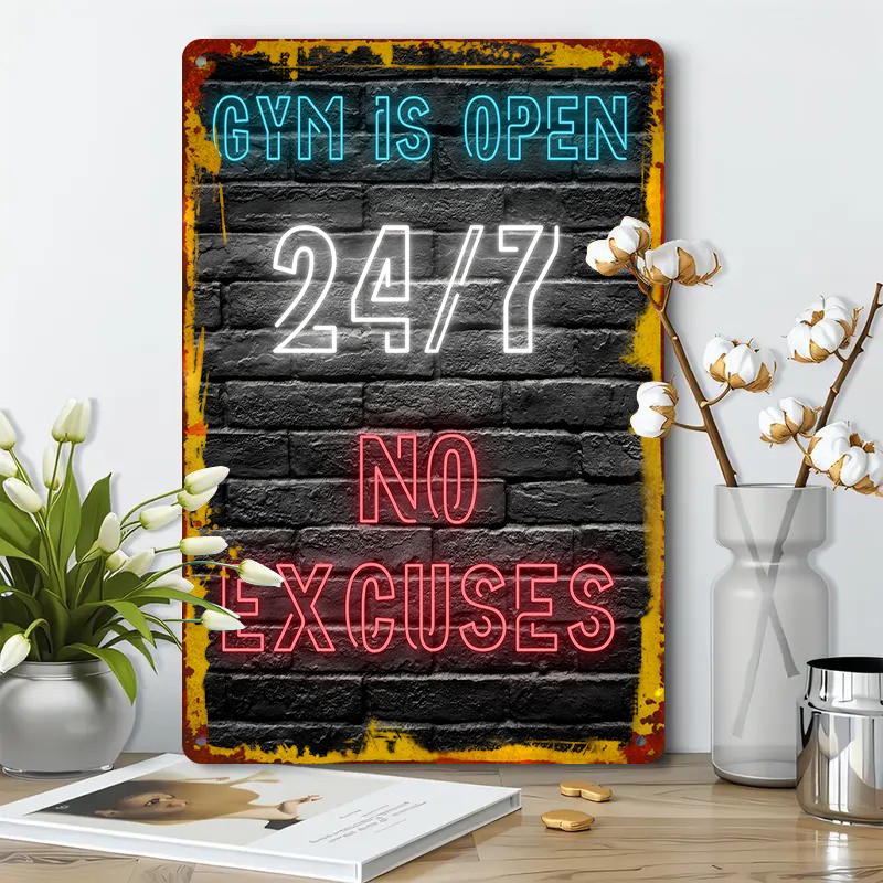 Palestra 24 7 Effetto al neon  - Art Craft Quotes recensione e prezzo