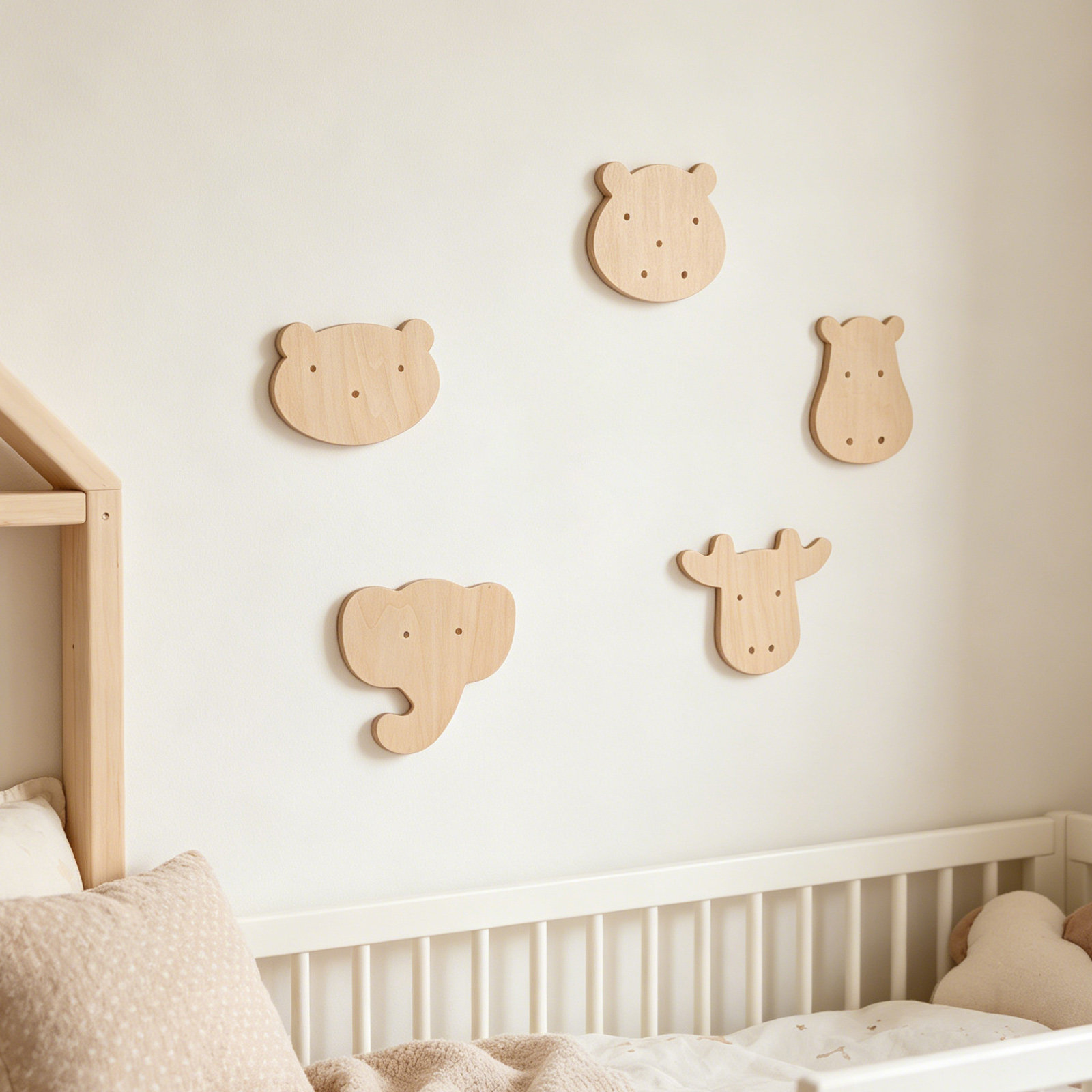 5 Pezzi Adesivi Murali in Legn - Art And Craft For Nursery recensione e prezzo