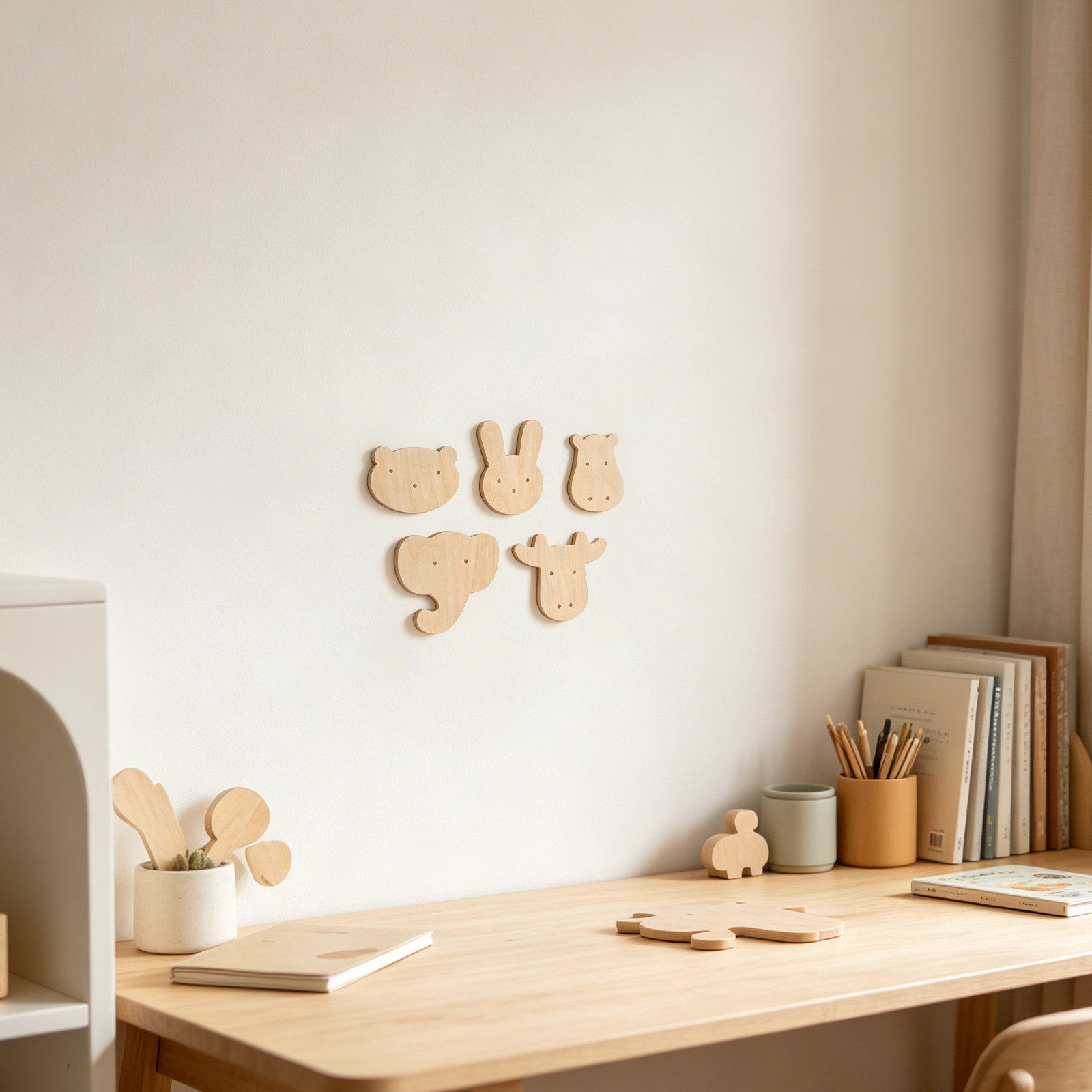 5 Pezzi Adesivi Murali in Legn - Art And Craft For Nursery recensione e prezzo