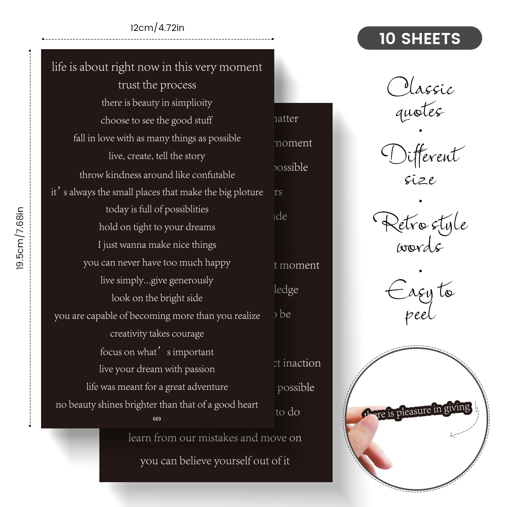 Adesivi con Citazioni Ispiratr - Art Craft Quotes recensione e prezzo