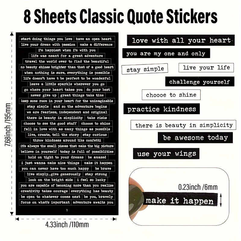 406 adesivi con citazione ispi - Art Craft Quotes recensione e prezzo