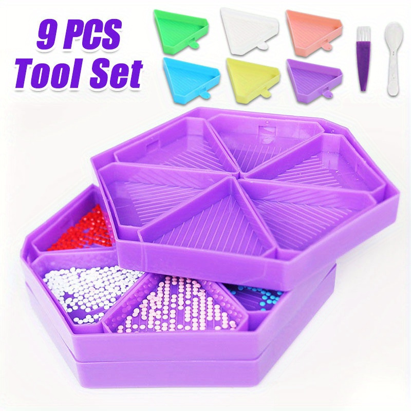 Set di 9 Nuovi Vassoi per Diam - Diamond Painting Kit recensione e prezzo