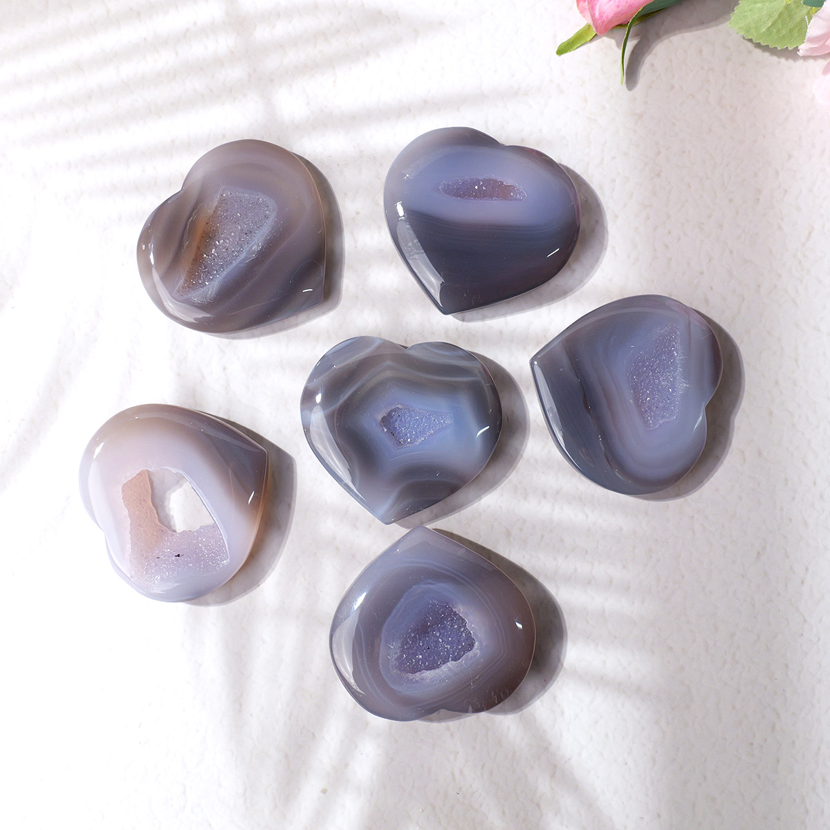 1 pz agata naturale amore a fo - Art Craft Mother'S Day recensione e prezzo