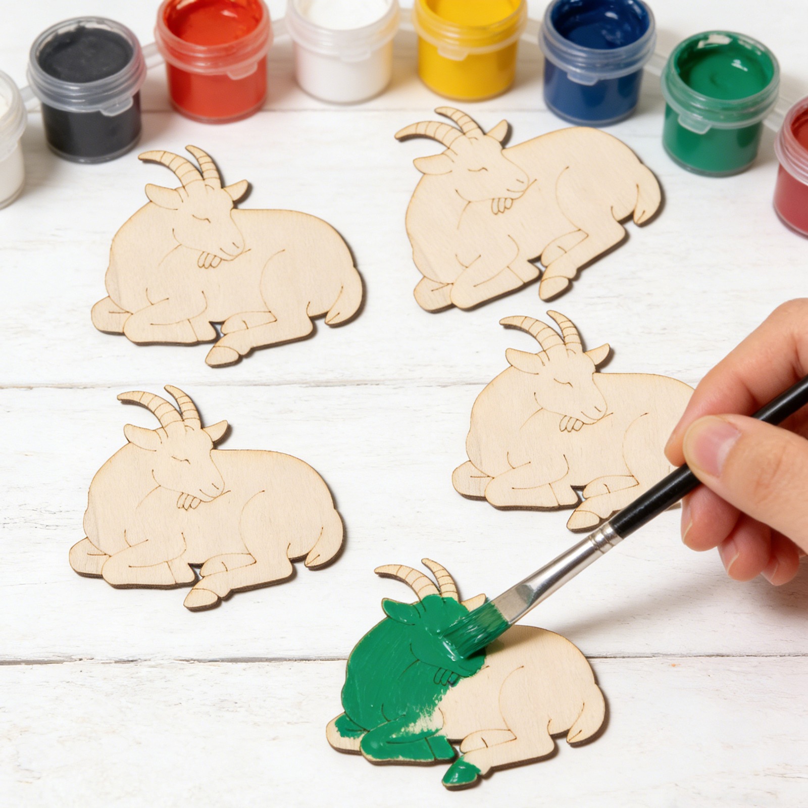 Set di 10 Ornamenti in Legno a - Art Craft Diy recensione e prezzo